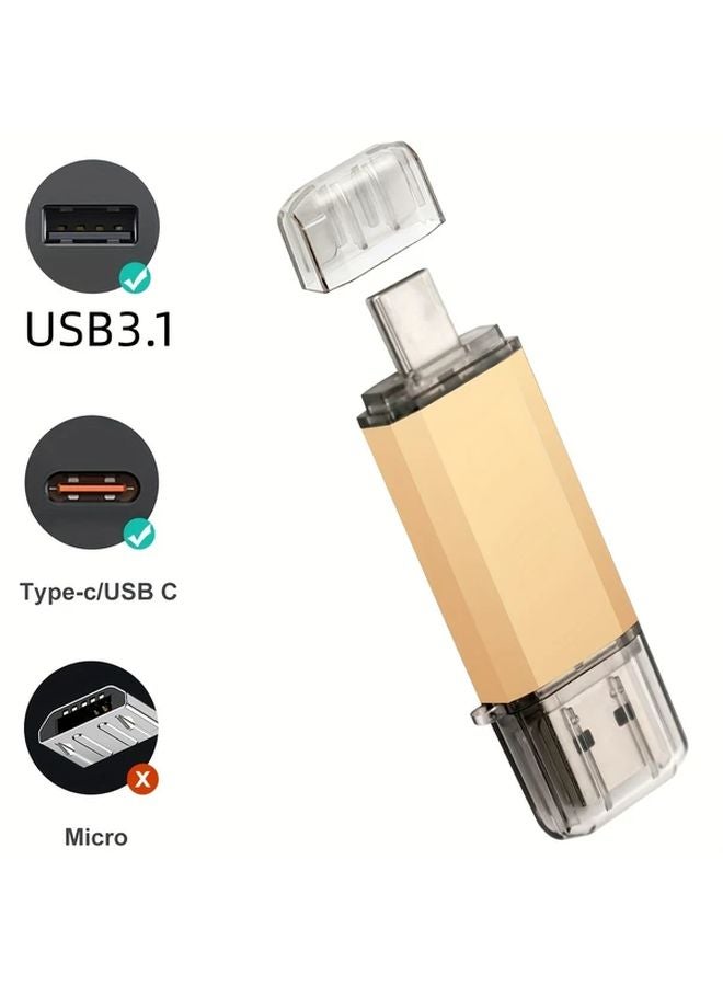 LANSTEN 256GB Type C USB Flash Drive 2 in 1 OTG Memory Stick for Android MacBook Laptop - Image 3